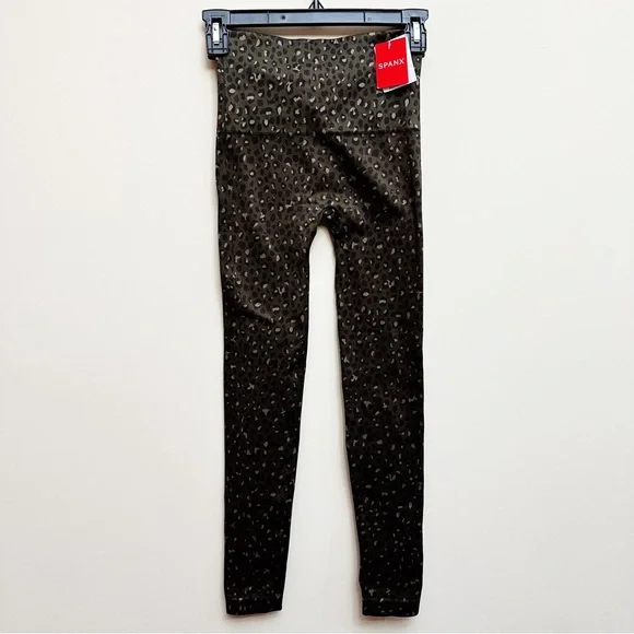 Spanx NWT Olive Leopard Look at Me Now Leggings - Picture 3 of 6